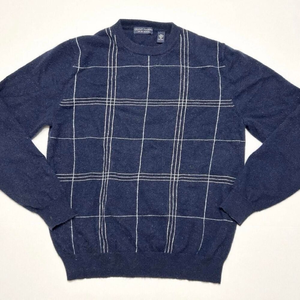 Unbranded Men's Navy and Blue Jumper